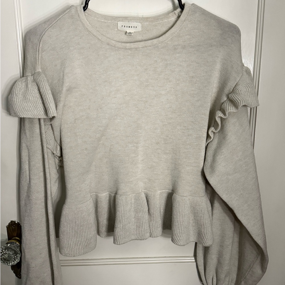 Promesa Beige Knit Top